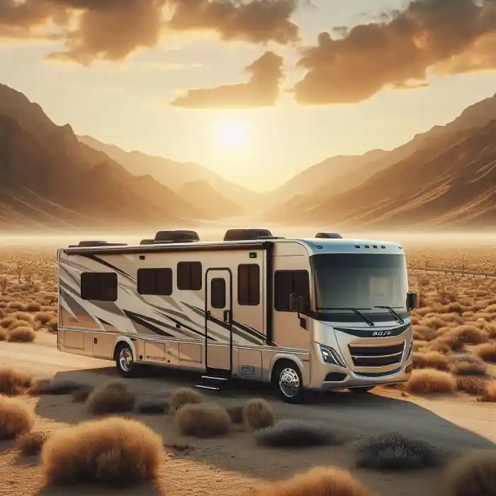 rv picture in desert